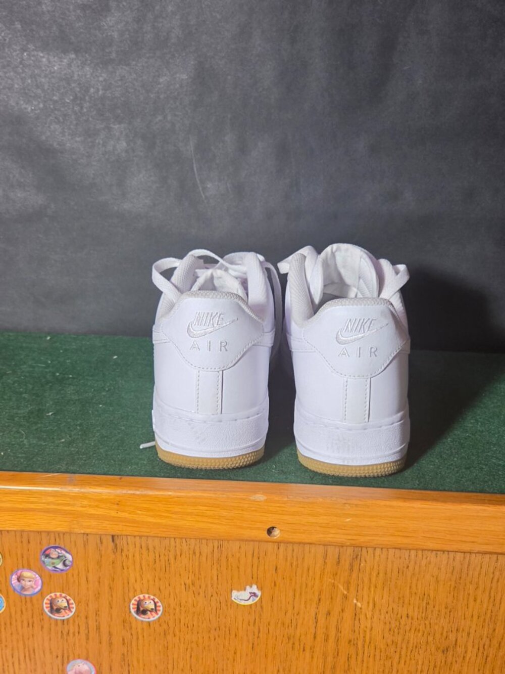 Nike Air Force 1 Low White Gum Sole Sneakers - Picture 4 of 5